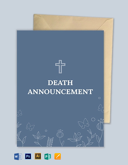 Announcement Card Template - Google Docs, Illustrator, Word, Apple ...