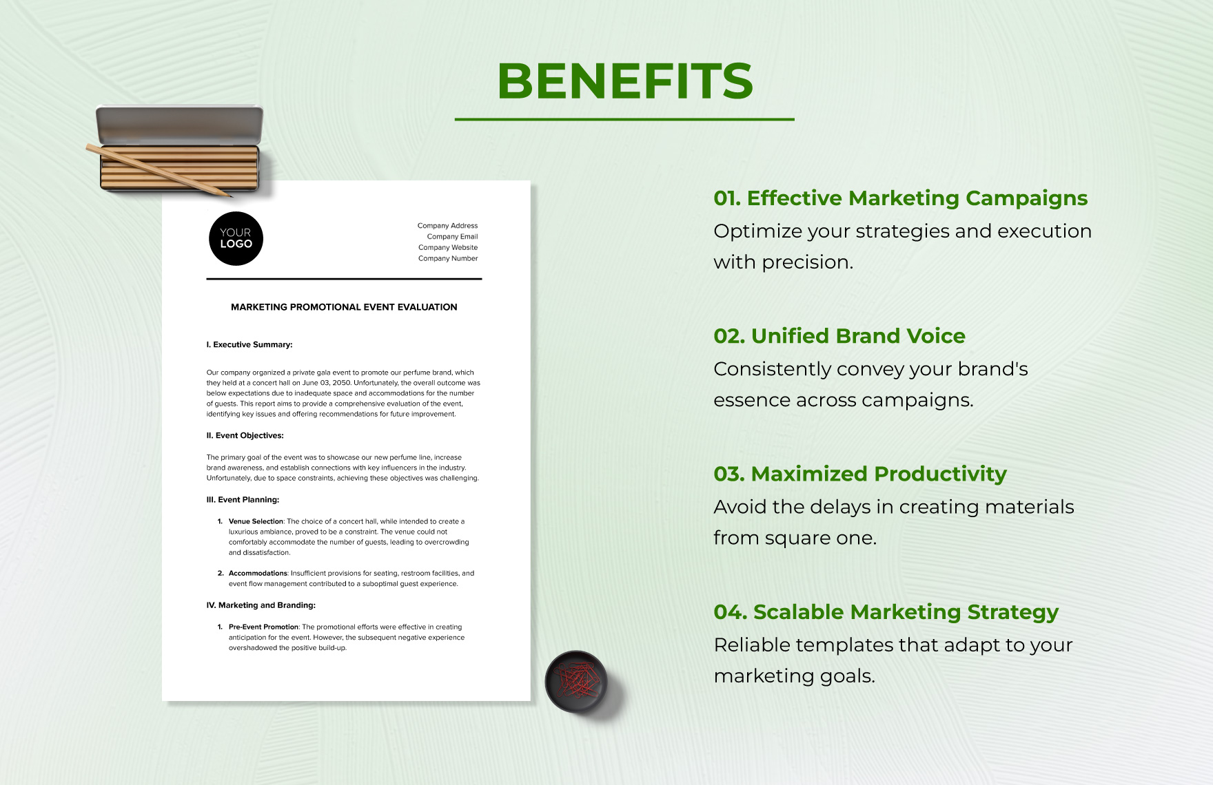 Marketing Promotional Event Evaluation Template
