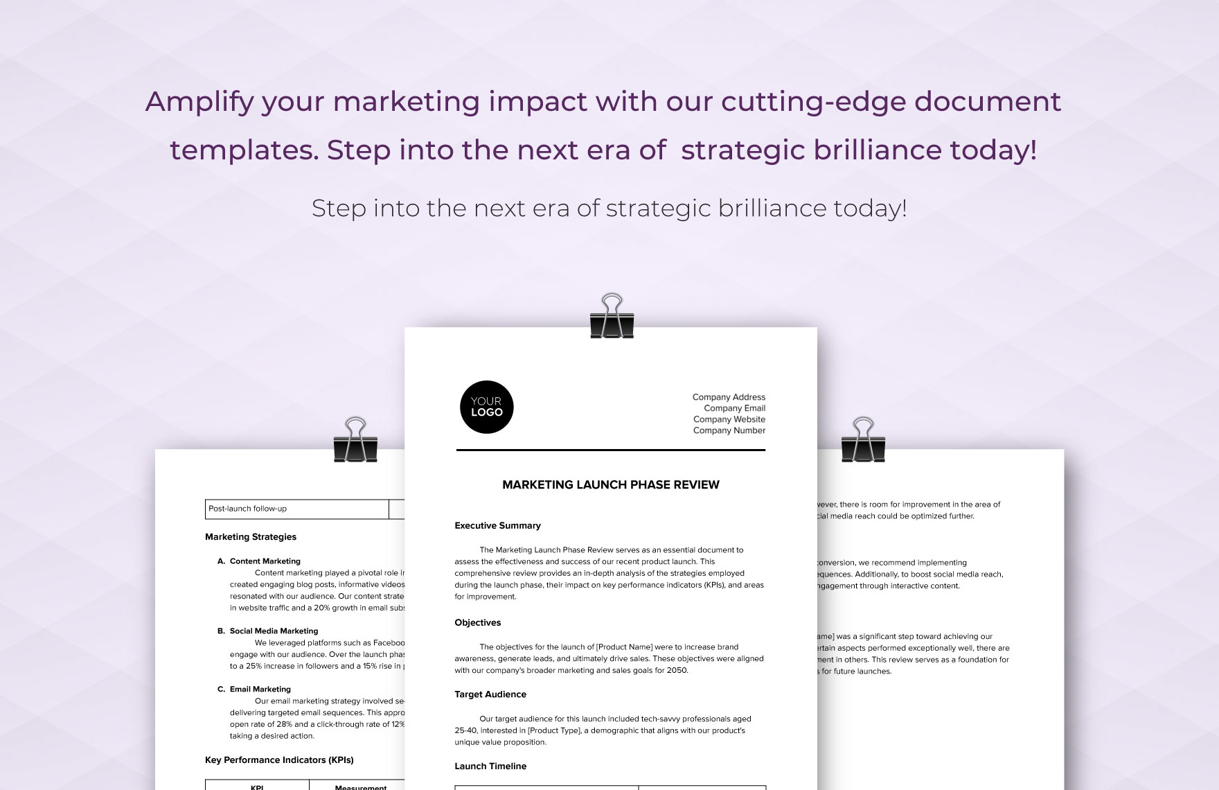 Marketing Launch Phase Review Template