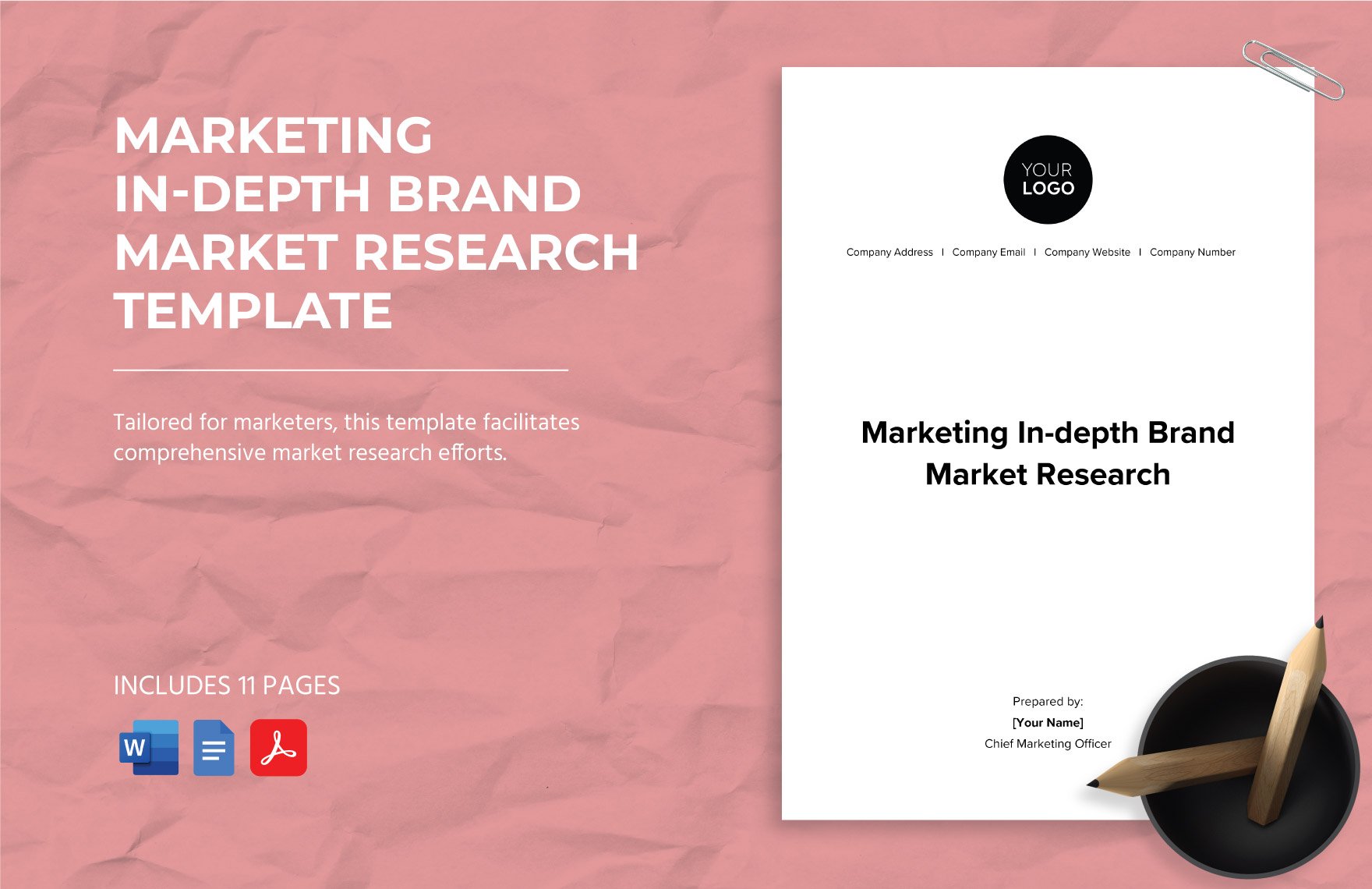 Marketing In-depth Brand Market Research Template
