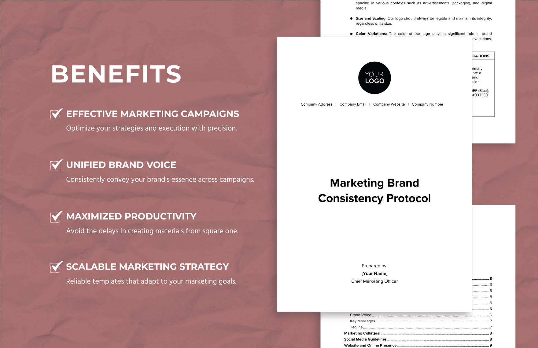 Marketing Brand Consistency Protocol Template