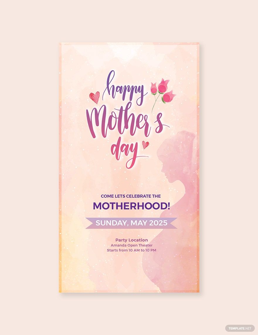 Mother's Day Snapchat Geofilter Template