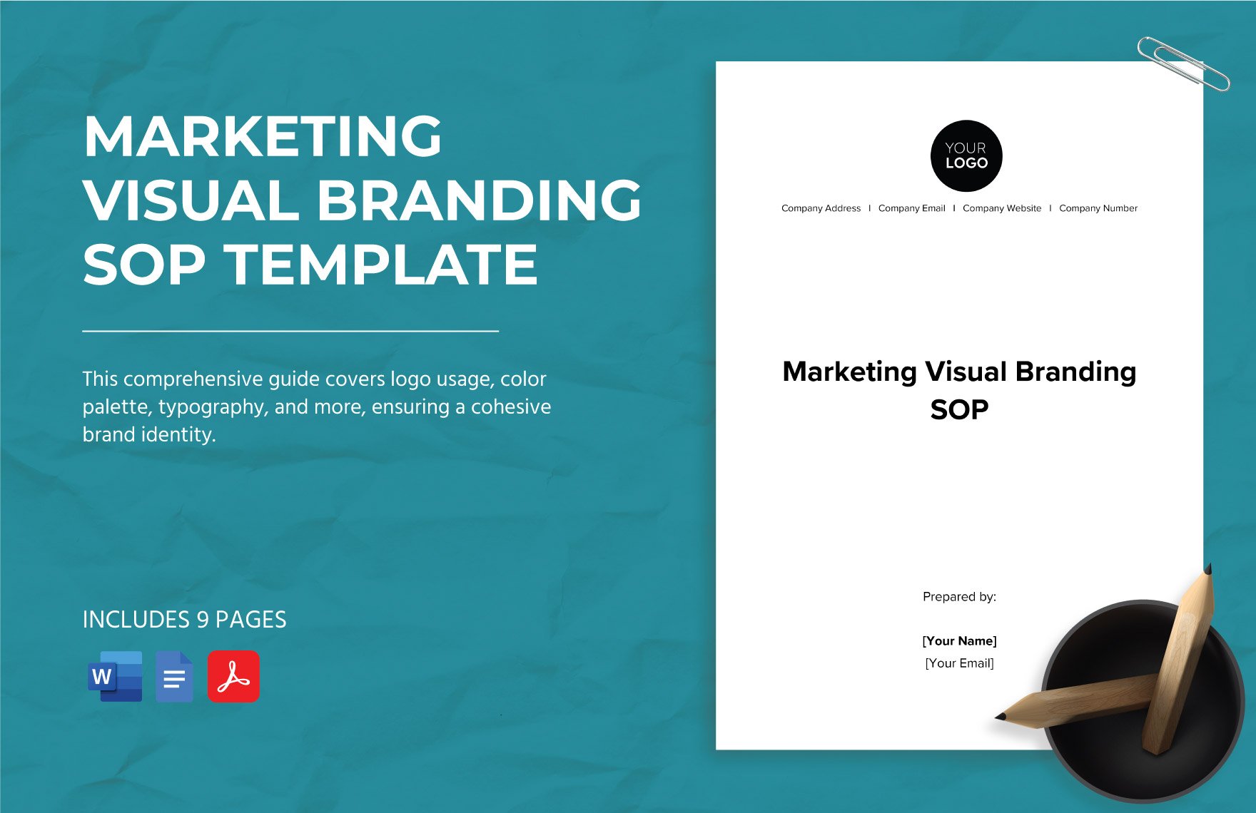 Marketing Visual Branding SOP Template in Word, Google Docs, PDF