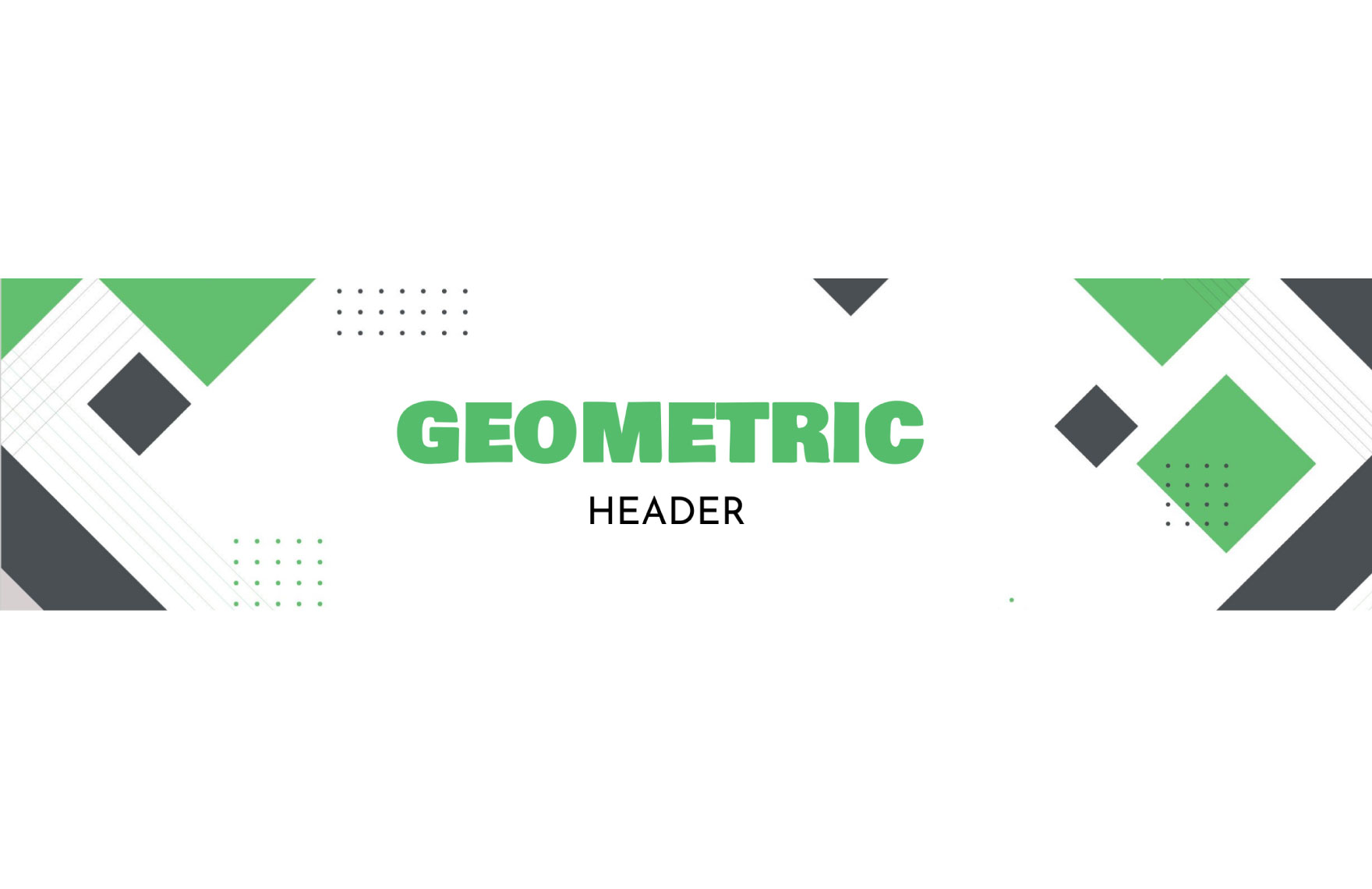 Geometric H1 Header Template