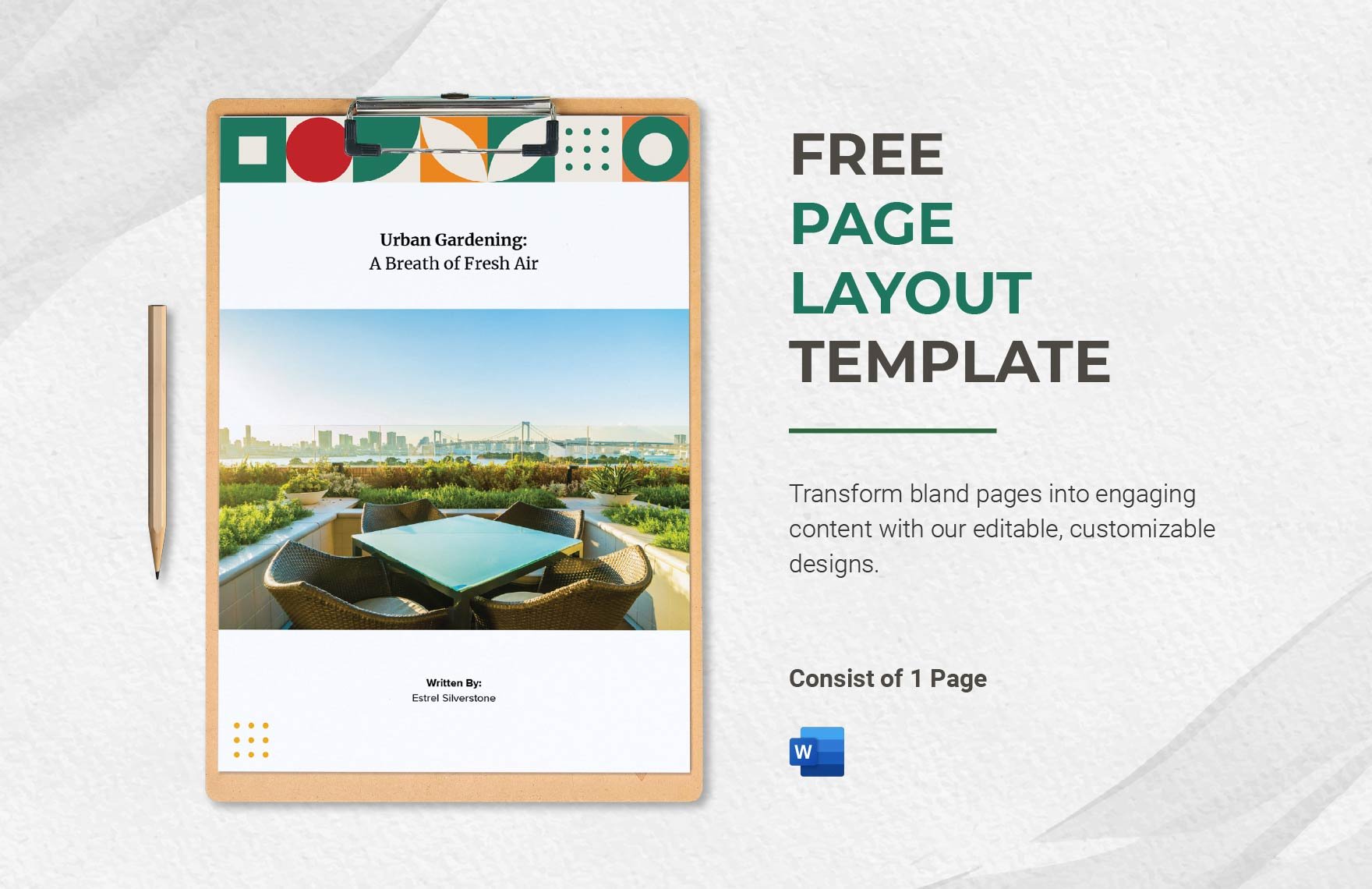 Page Layout Template