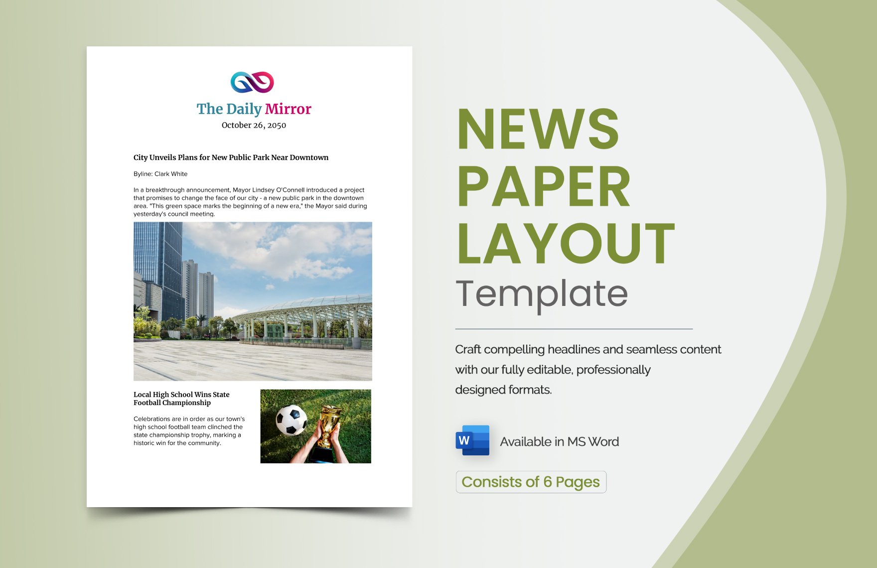 News Paper Layout Template