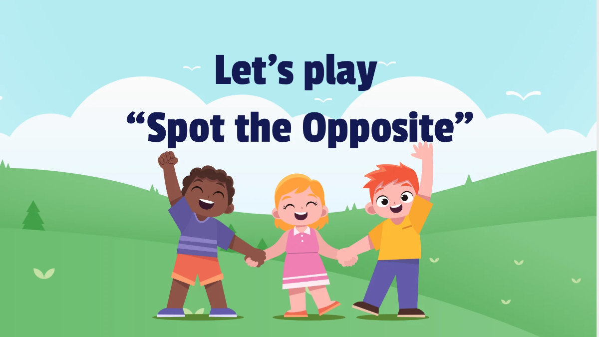 Free Learning About Opposites Template to Edit Online