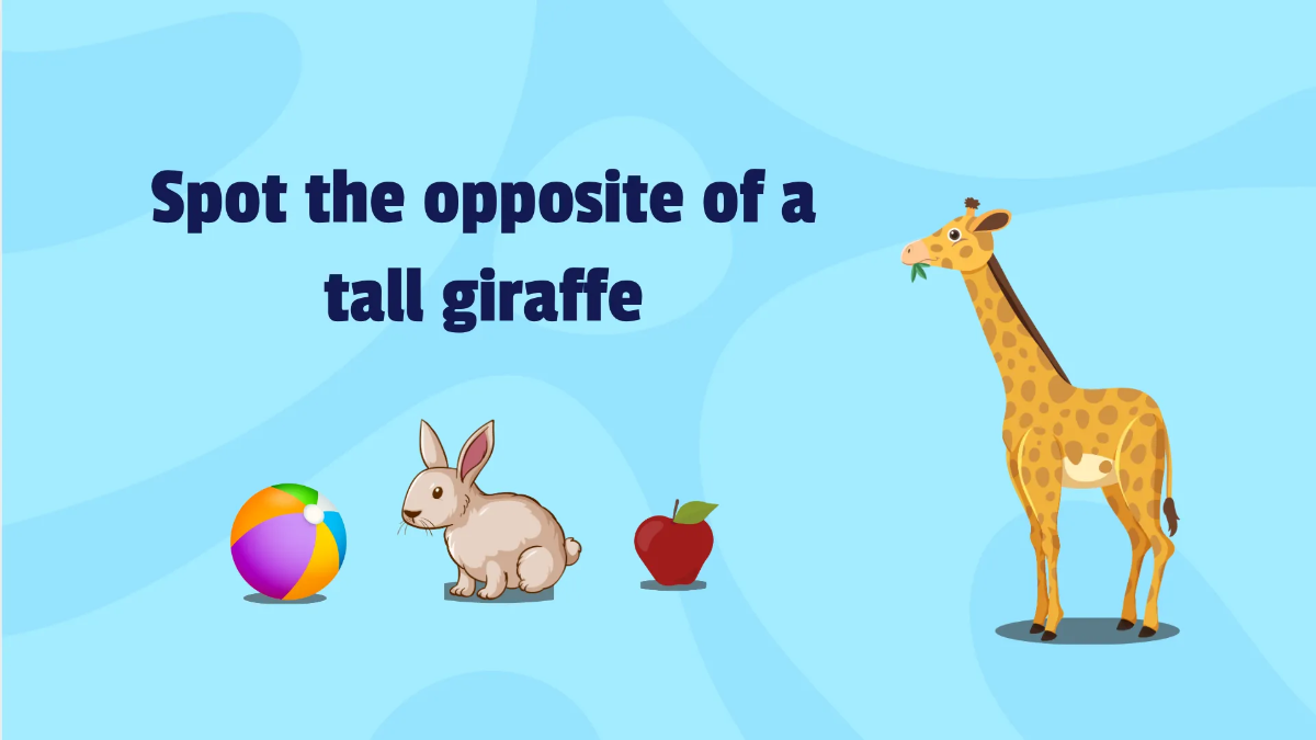 Free Learning About Opposites Template to Edit Online