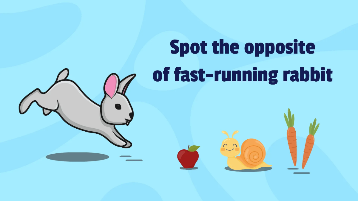 Free Learning About Opposites Template to Edit Online