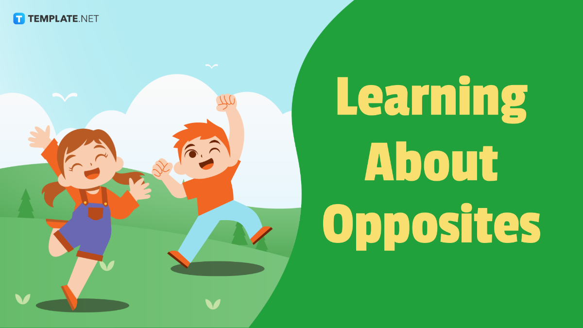 Learning About Opposites Template