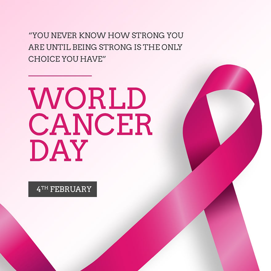 World Cancer Day Instagram Post Template in PSD