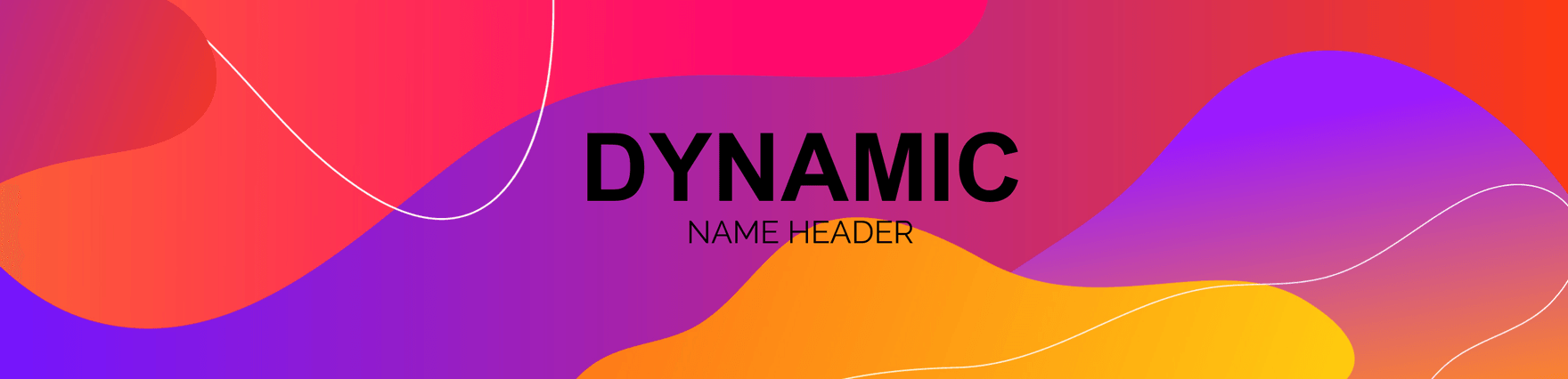 Free Dynamic Name Header Template