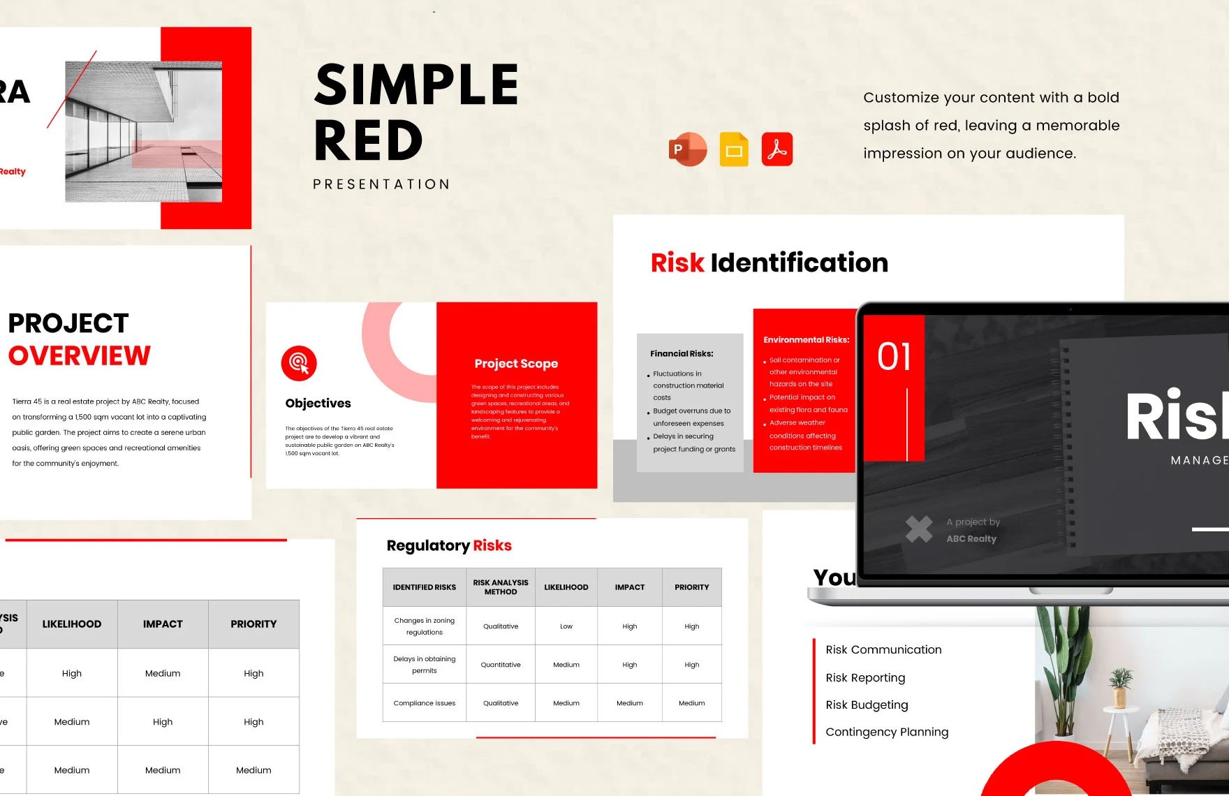 Free Simple Red Presentation