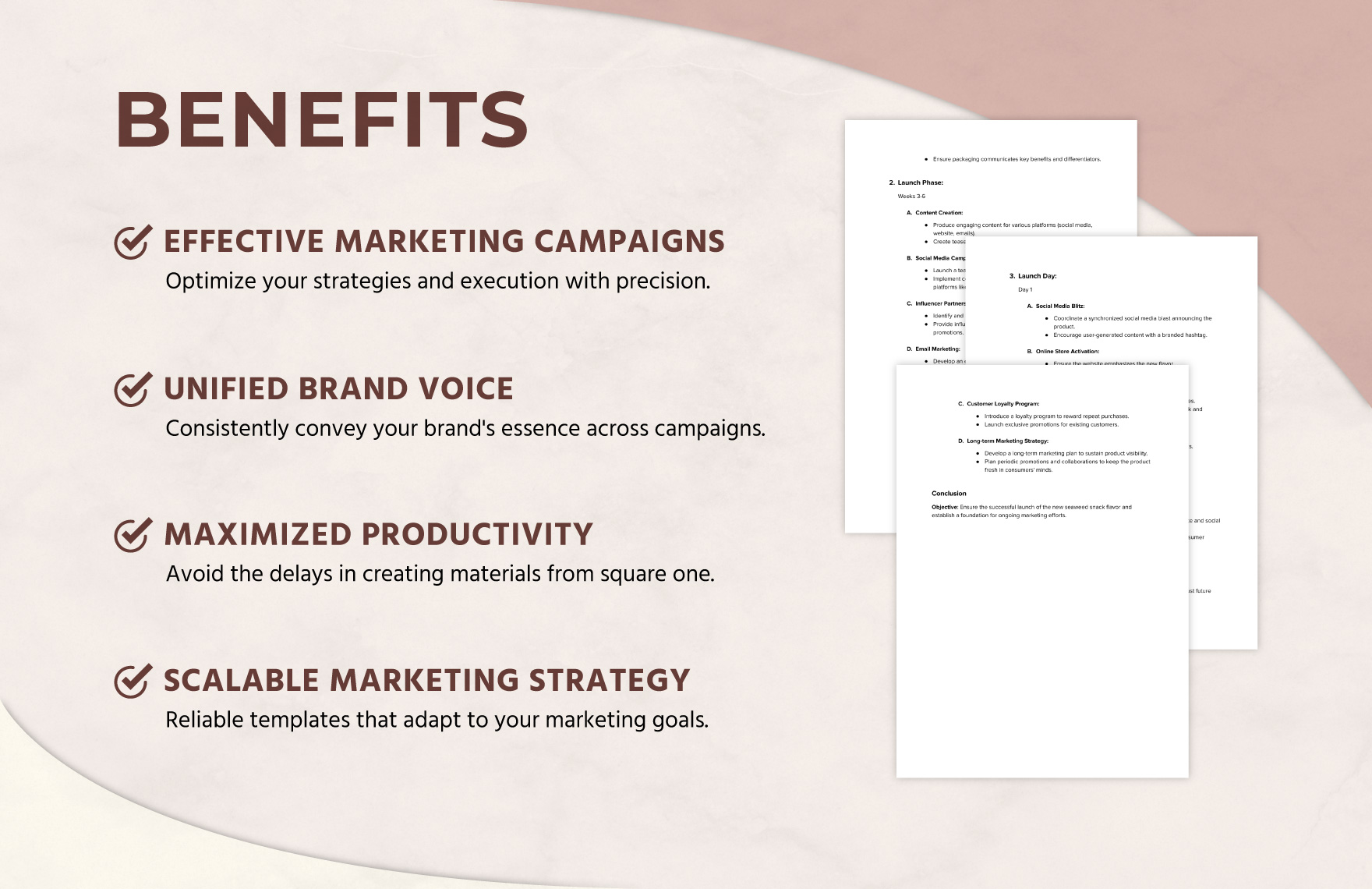 Marketing Product Marketing Schedule Template