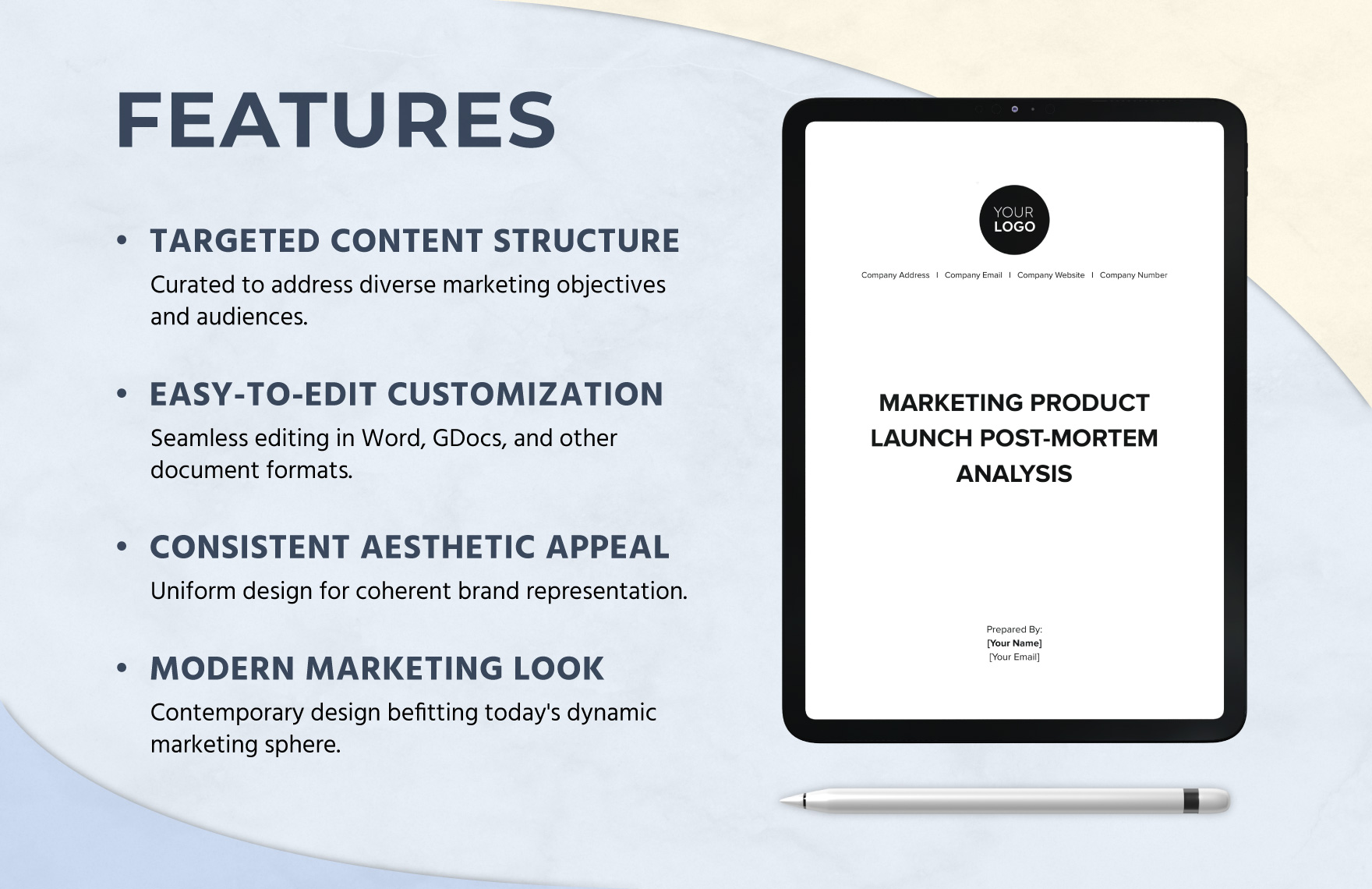 Marketing Product Launch Post-Mortem Analysis Template