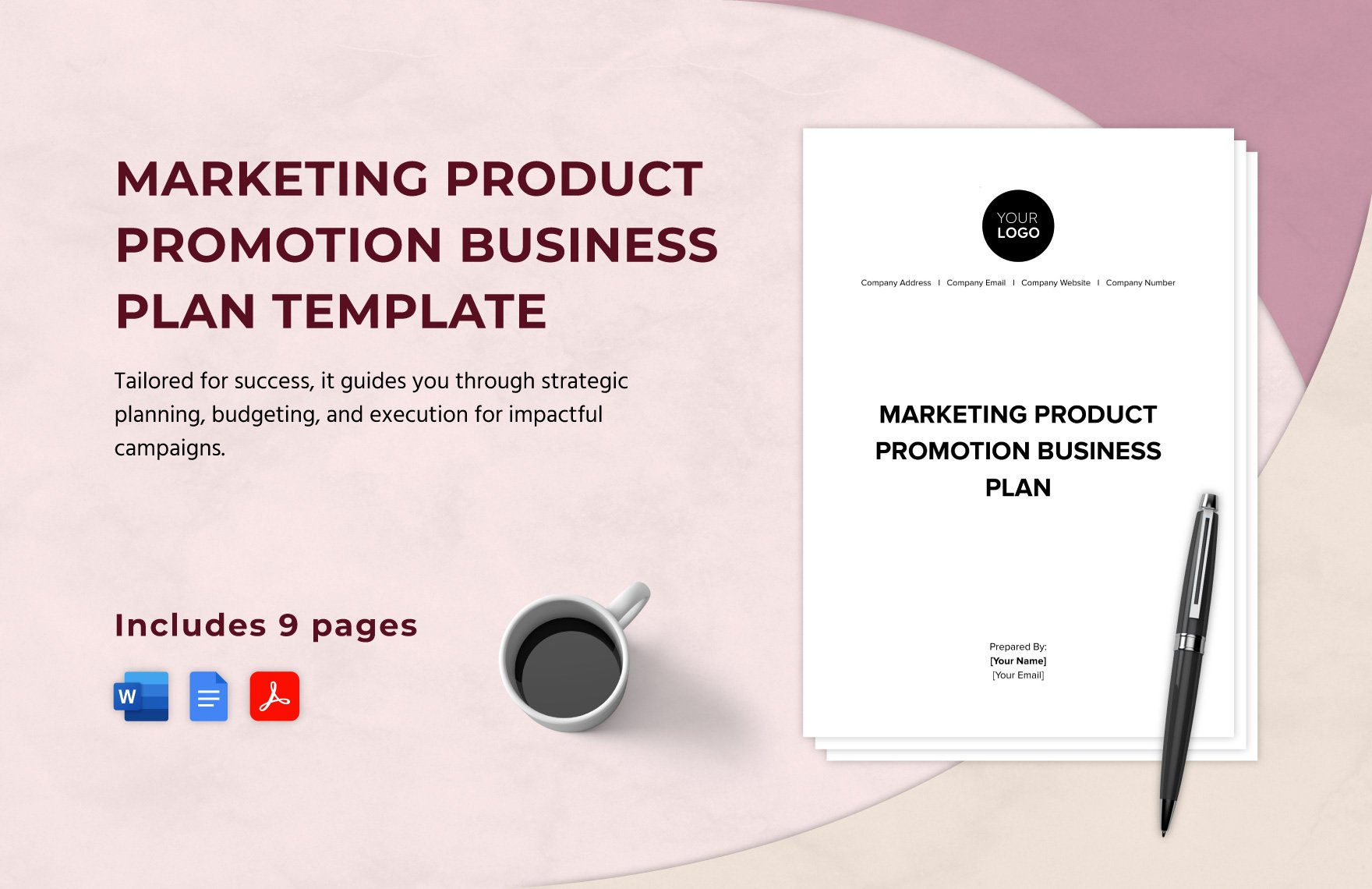 Marketing Product Promotion Business Plan Template