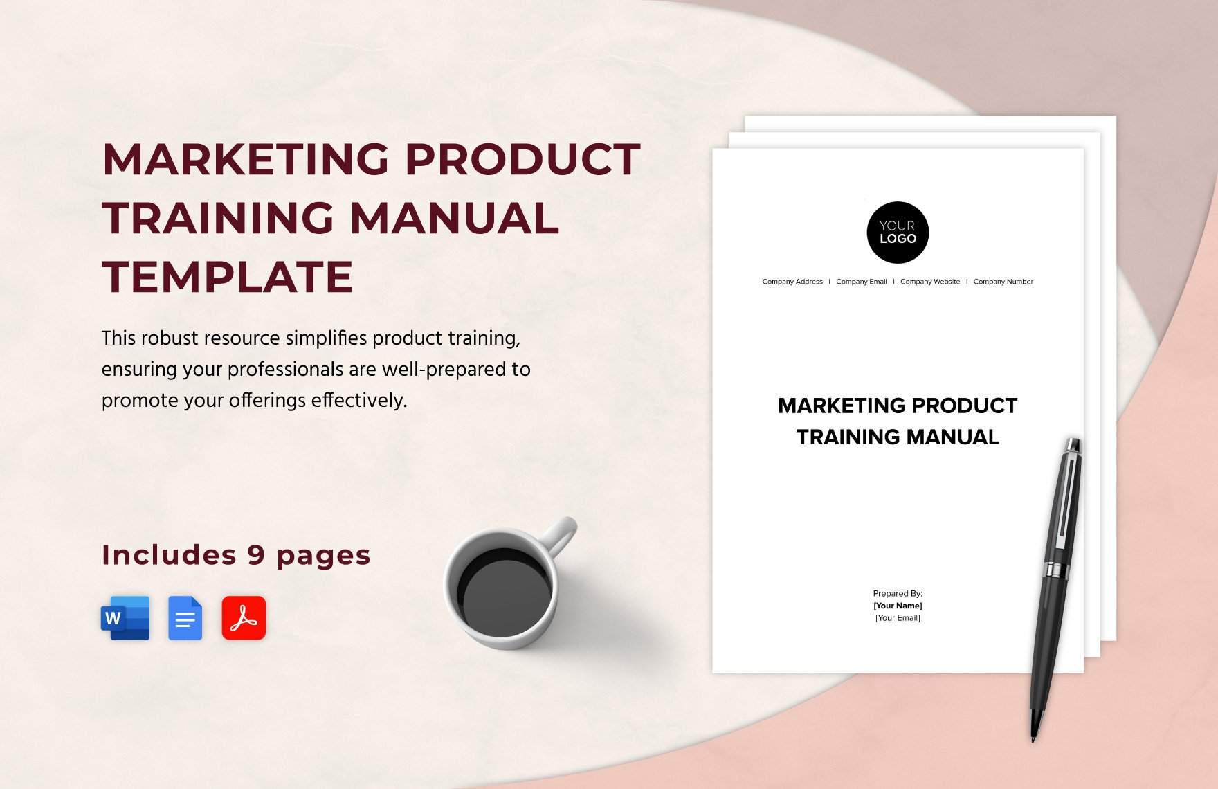 Marketing Product Training Manual Template in Word, Google Docs, PDF