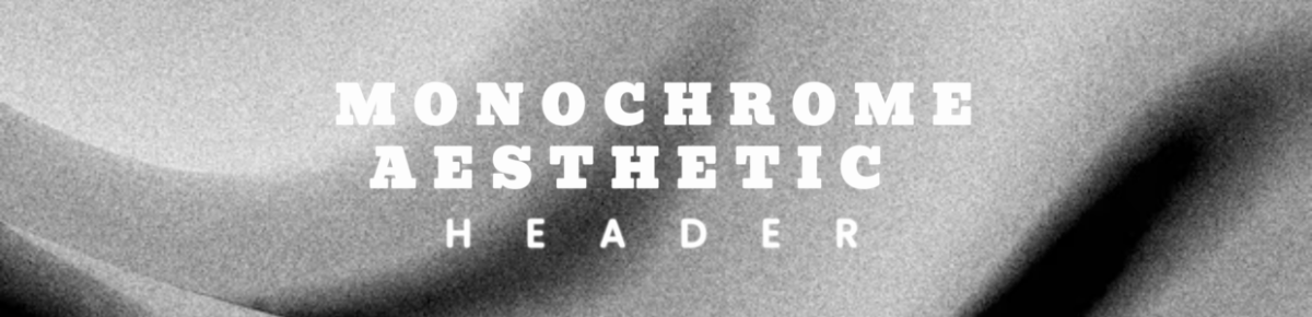 Monochrome Aesthetic Header Template