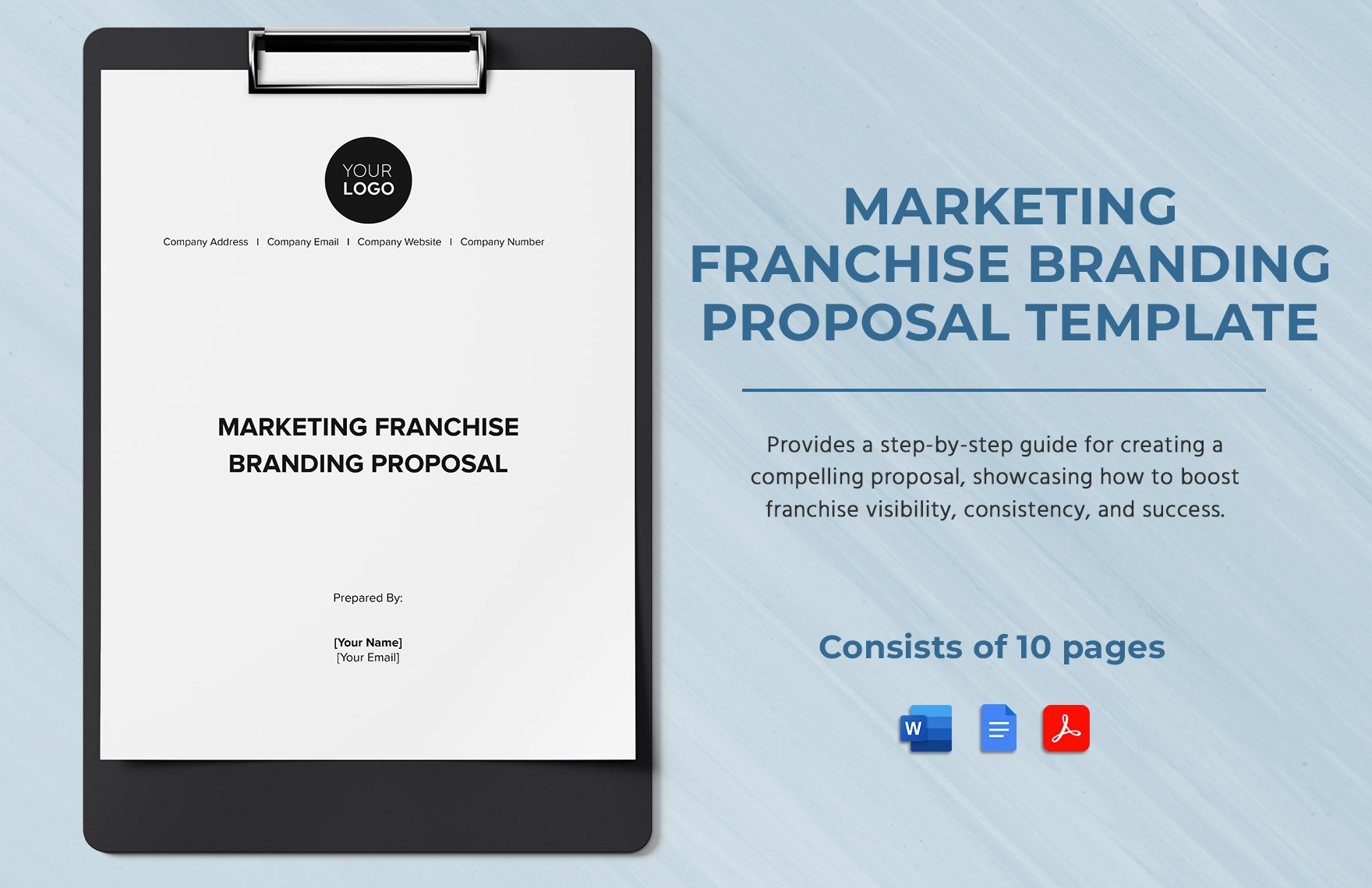 Marketing Franchise Branding Proposal Template in Word, Google Docs, PDF