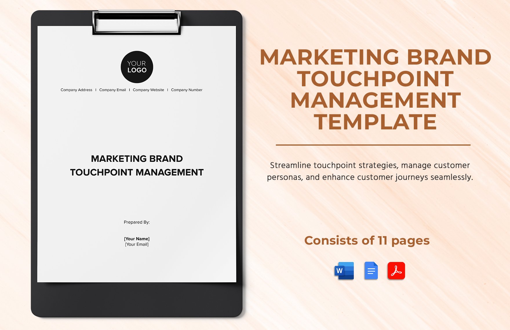 Marketing Brand Touchpoint Management Template in Word, Google Docs, PDF