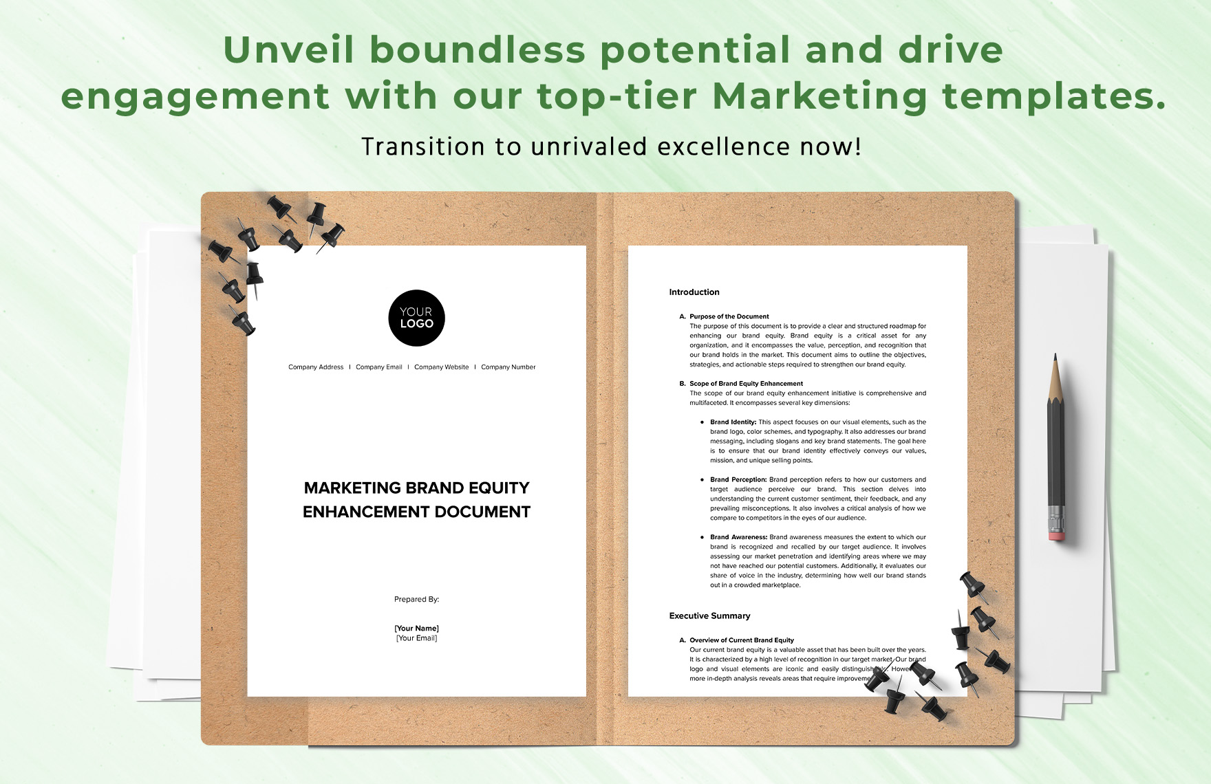 Marketing Brand Equity Enhancement Document Template