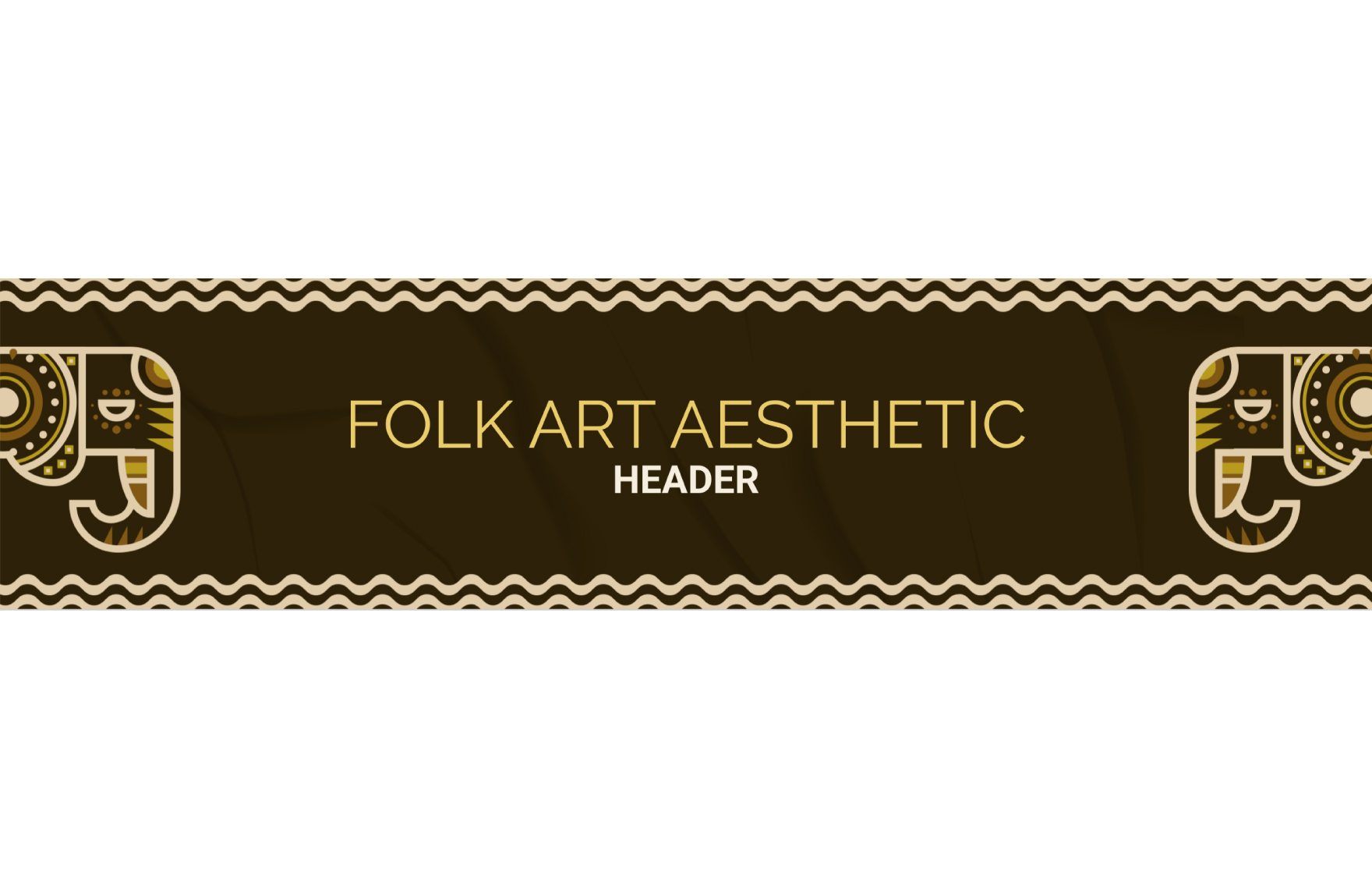 Folk Art Aesthetic Header Template