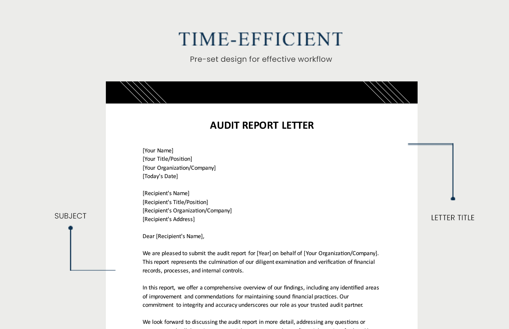 Audit Report Letter