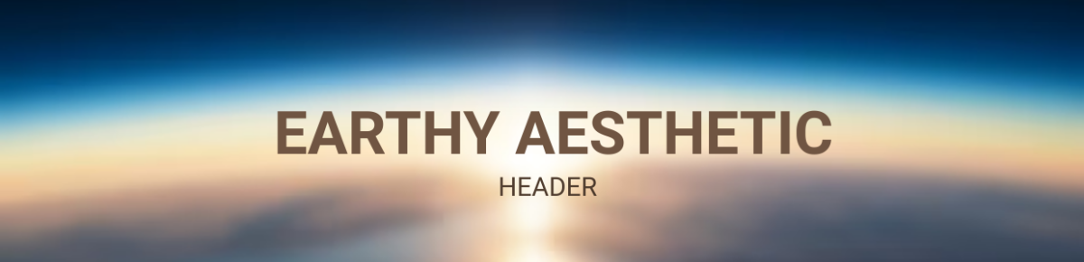 Earthy Aesthetic Header Template