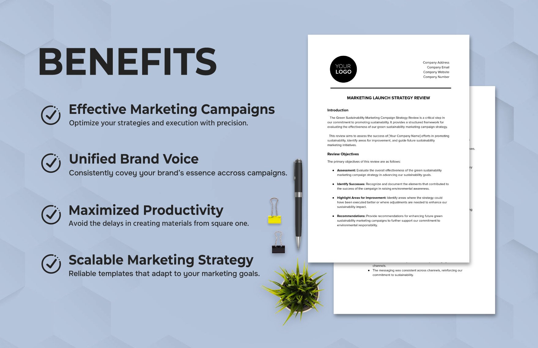 Marketing Launch Strategy Review Template