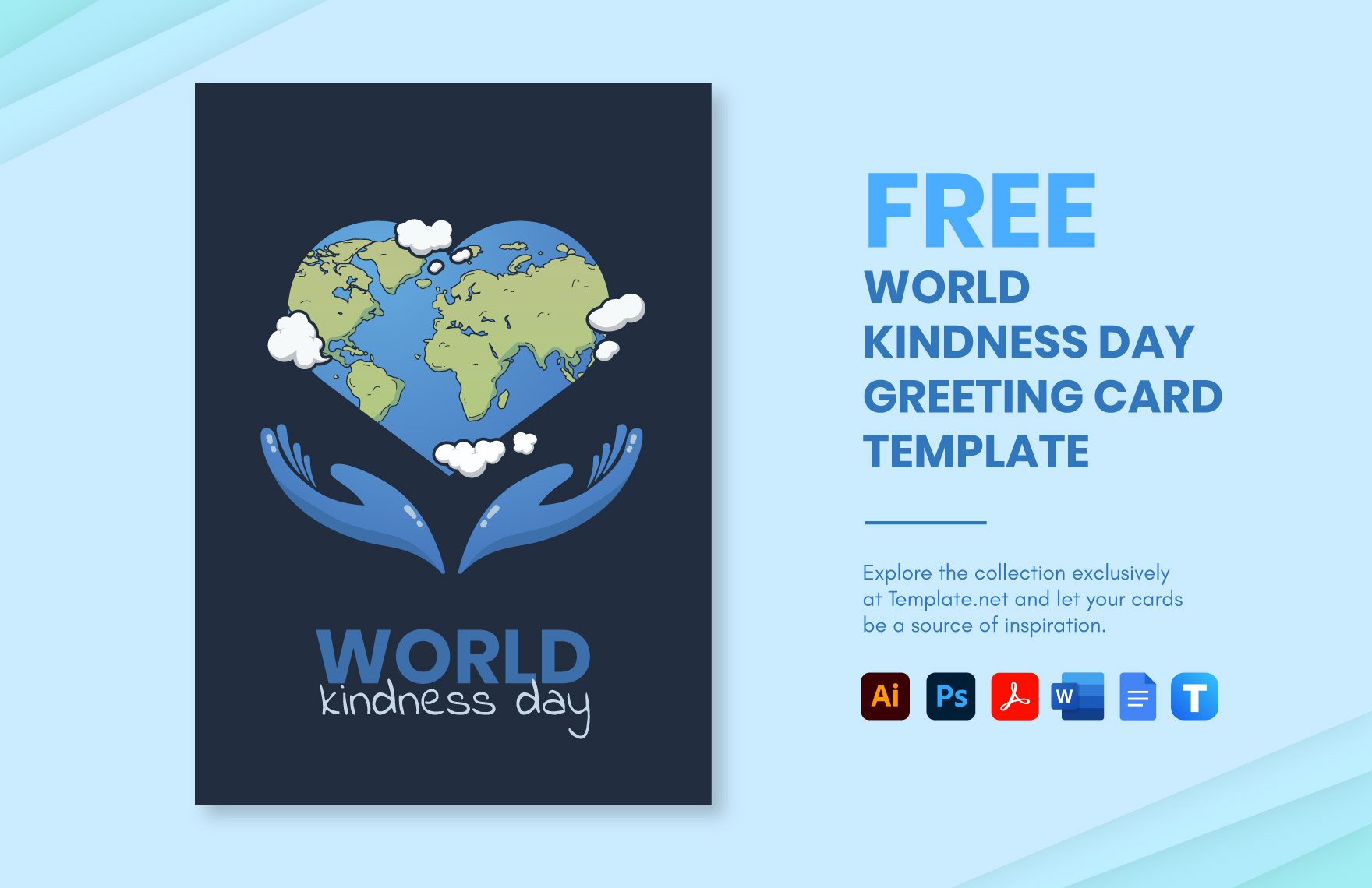 World Kindness Day Greeting Card Template