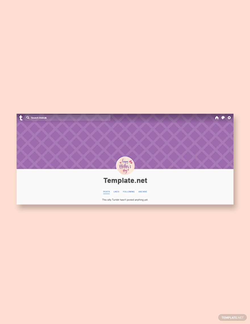 Mother's Day Tumblr Profile Photo Template