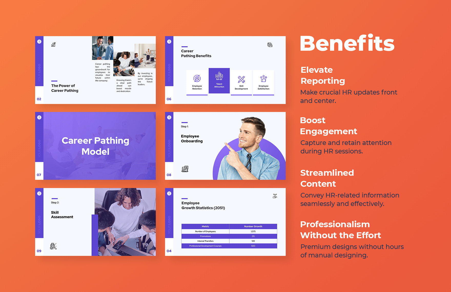 Employee Career Pathing and Growth Presentation HR Template