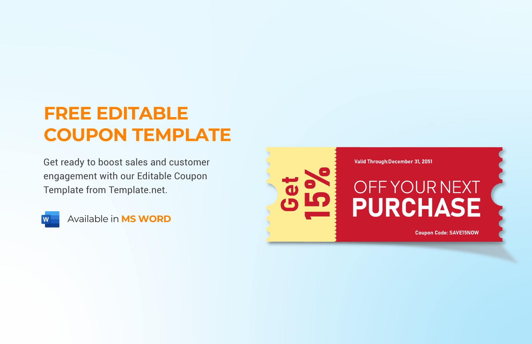 Free Editable Coupon Template