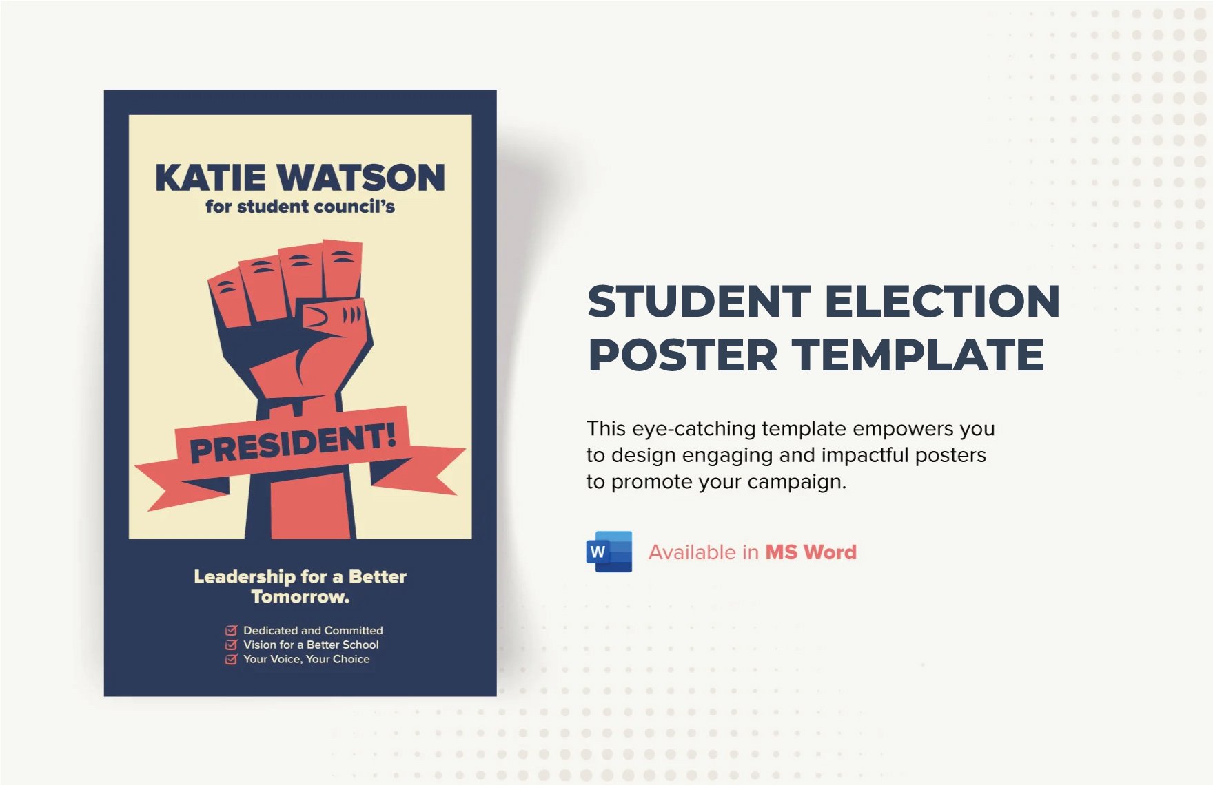 Student Election Poster Template