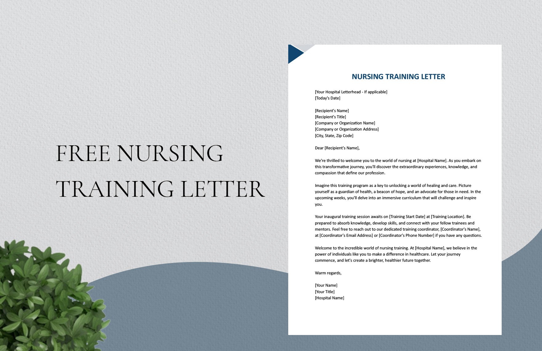 Nursing Training Letter