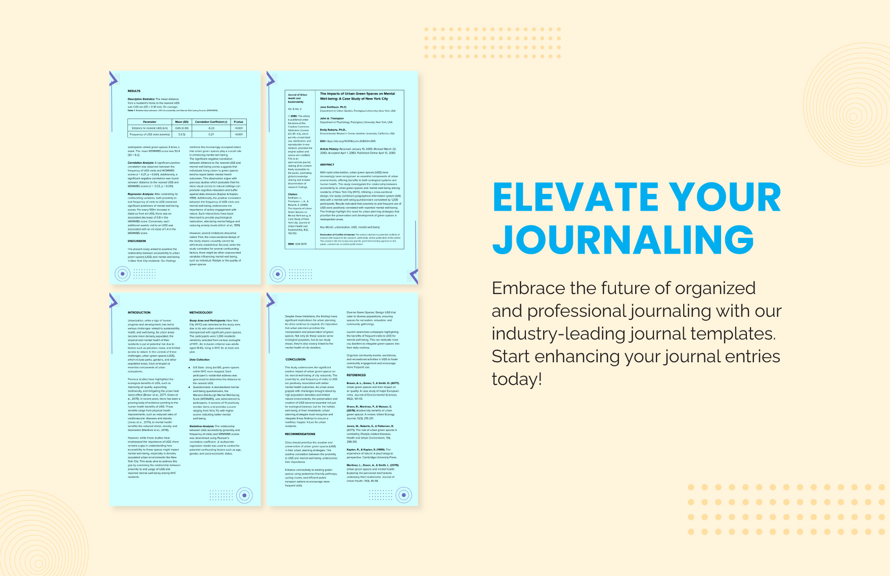 Journal Article Template