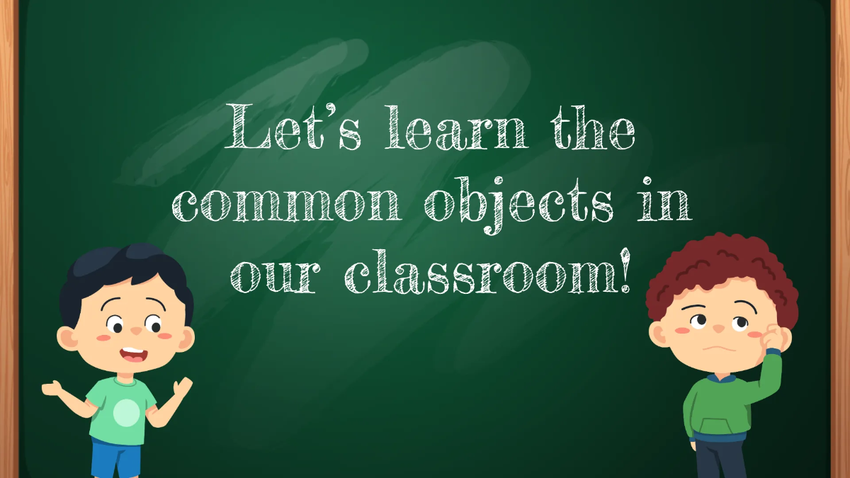 Free Labeling Common Objects In The Classroom Template to Edit Online