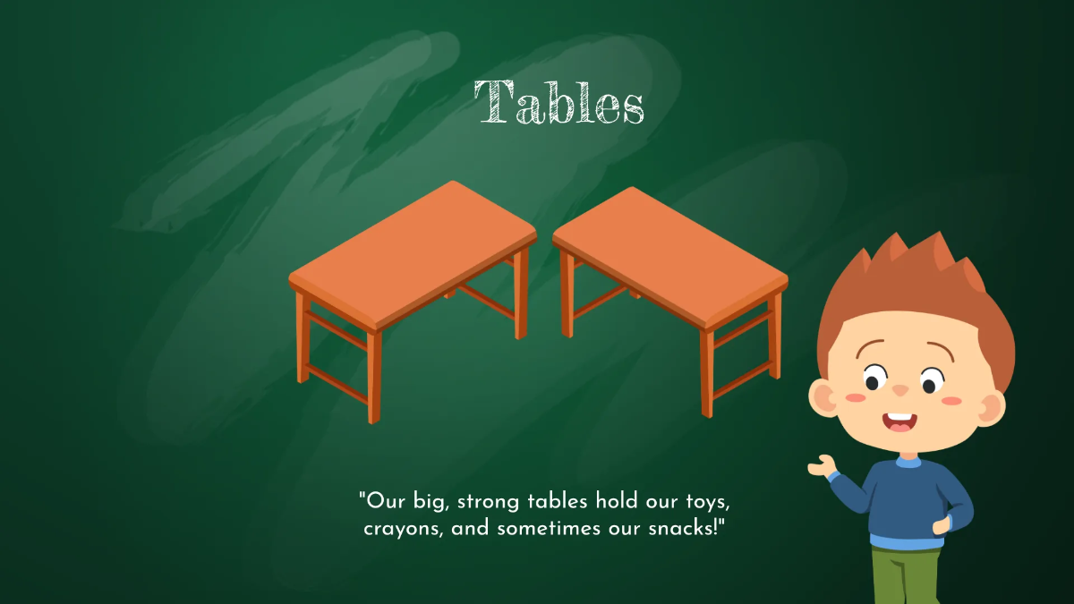Free Labeling Common Objects In The Classroom Template to Edit Online