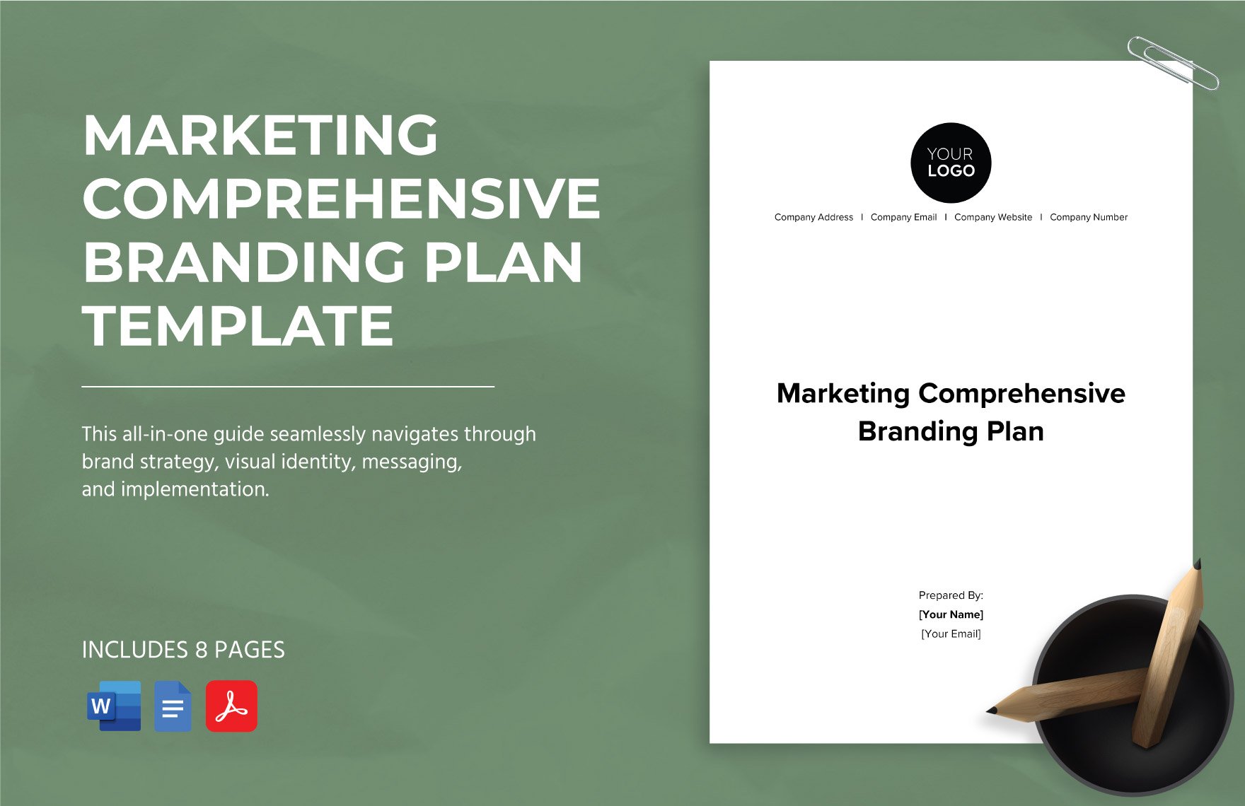 Marketing Comprehensive Branding Plan Template in Word, Google Docs, PDF