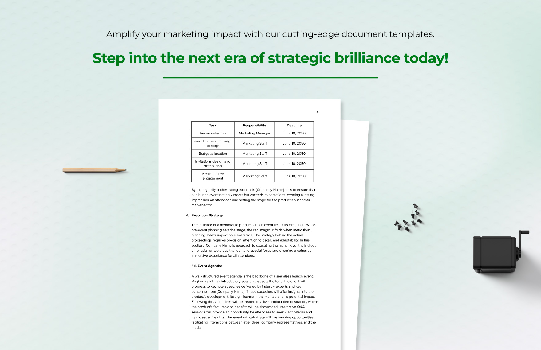 Marketing Protocol for Launch Event Management Template