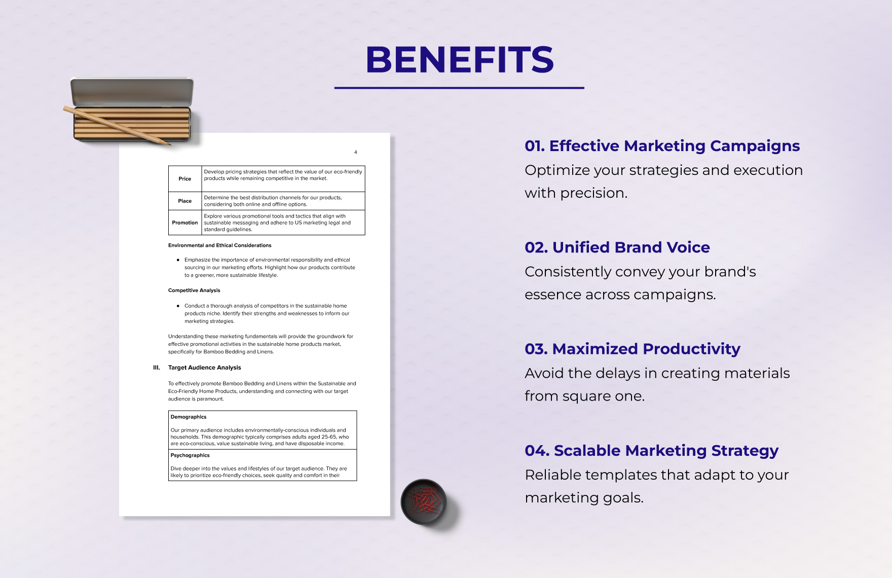 Marketing Training Manual for Promotional Activities Template