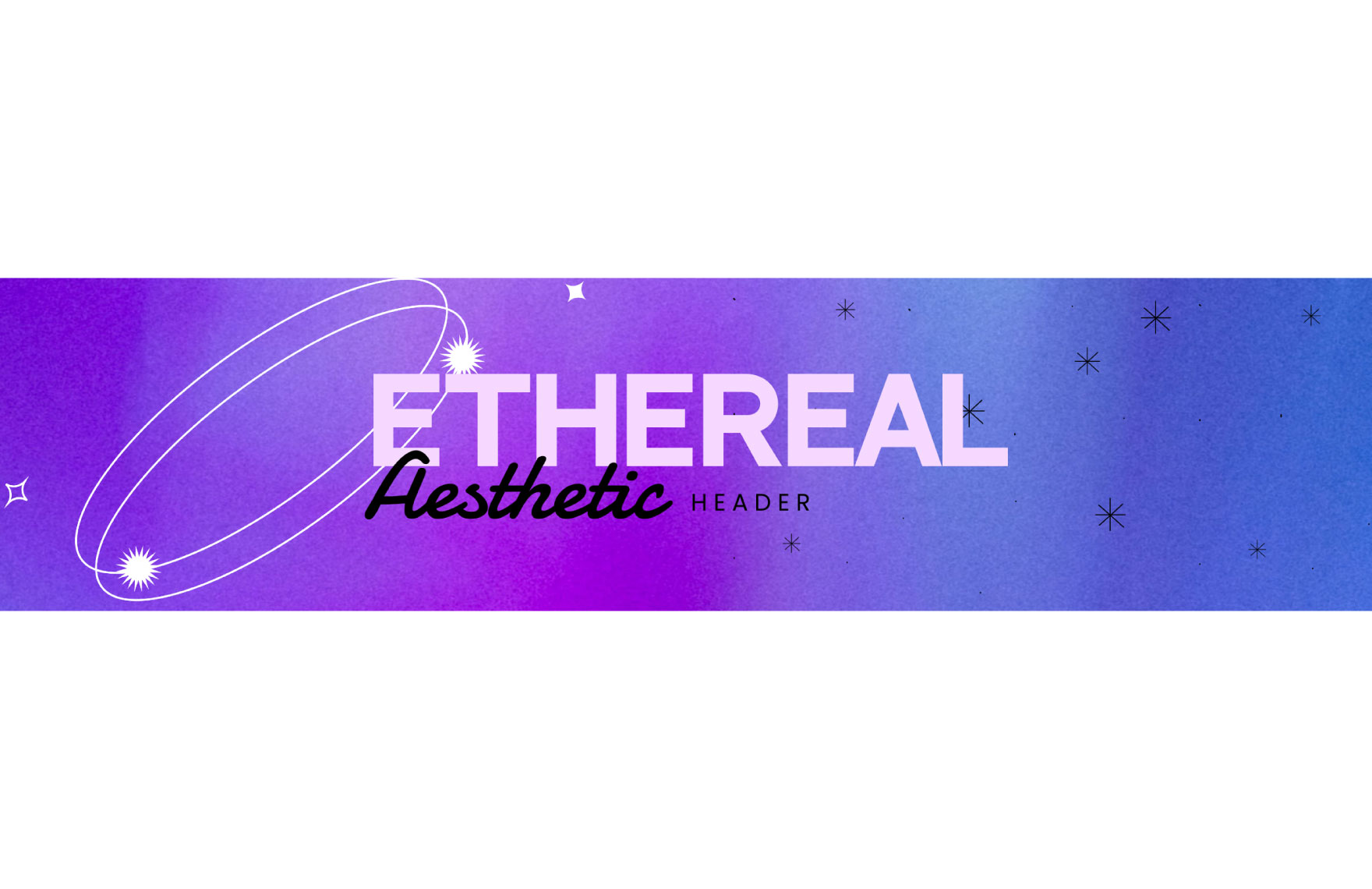 Ethereal Aesthetic Header Template