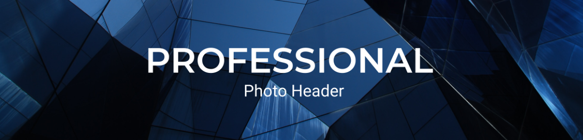 Professional Photo Header Template