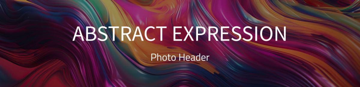 Abstract Expression Photo Header Template