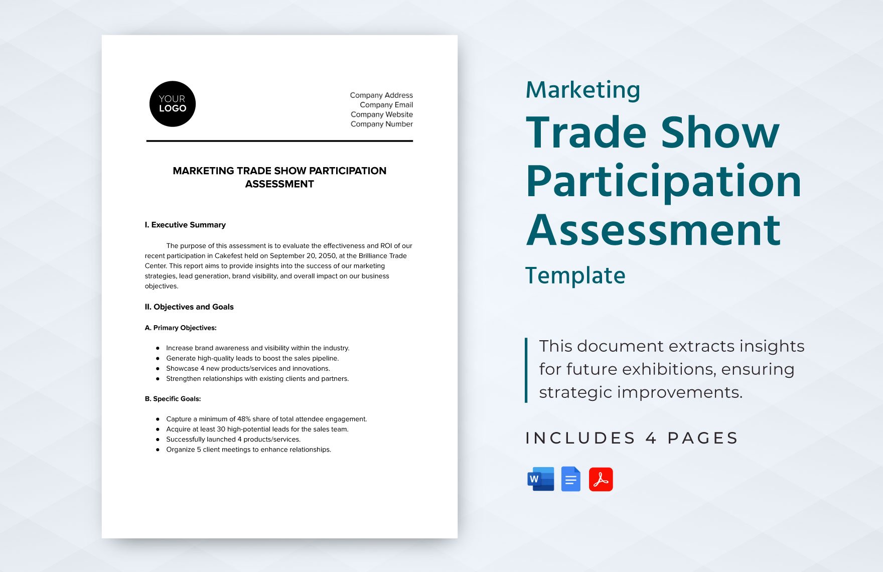 Marketing Trade Show Participation Assessment Template