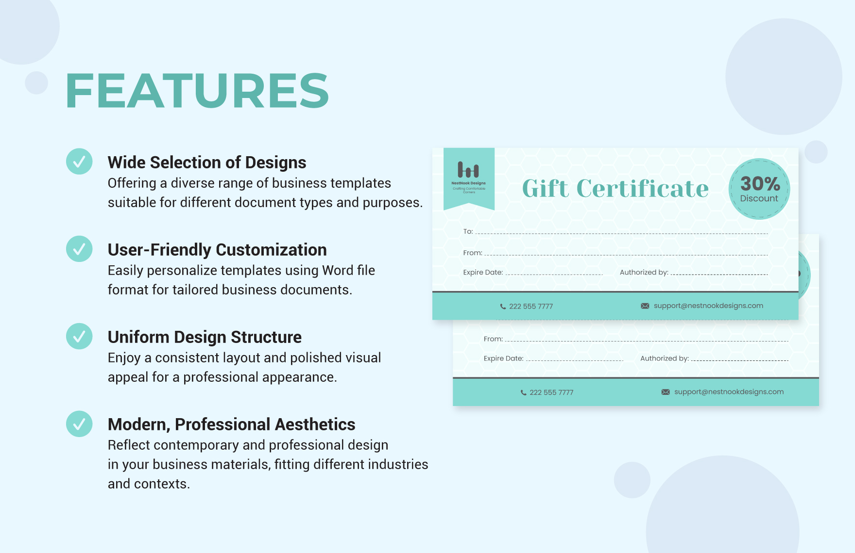 Small Business Gift Certificate Template