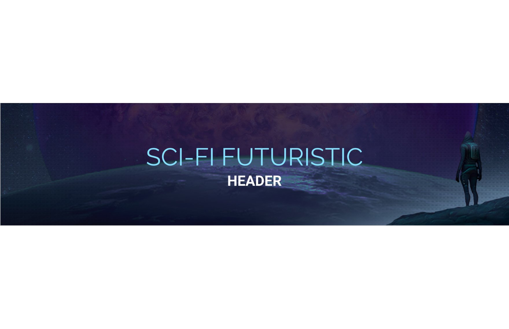 Free Sci-Fi Futuristic Header Design Template