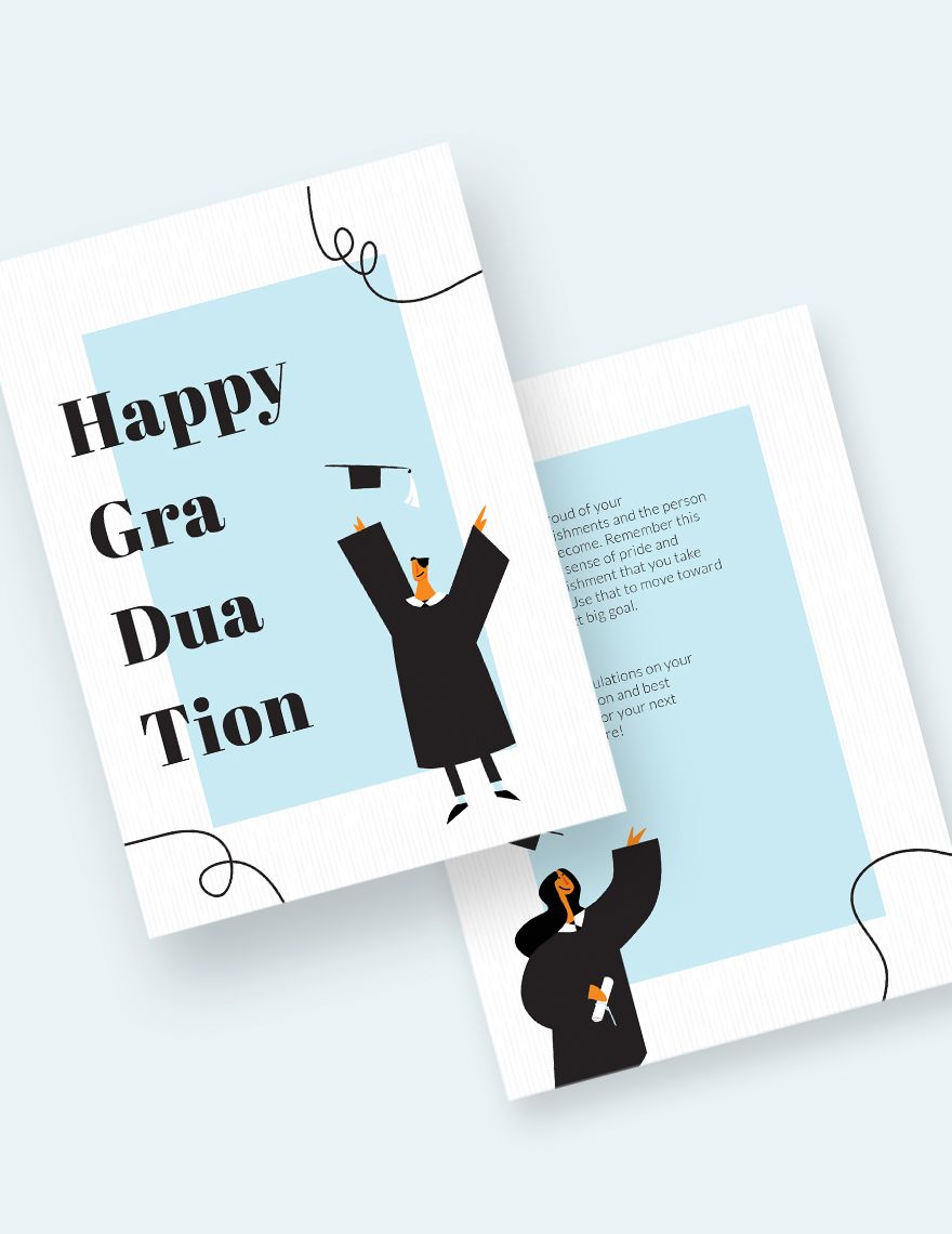 Happy Graduation Card Template