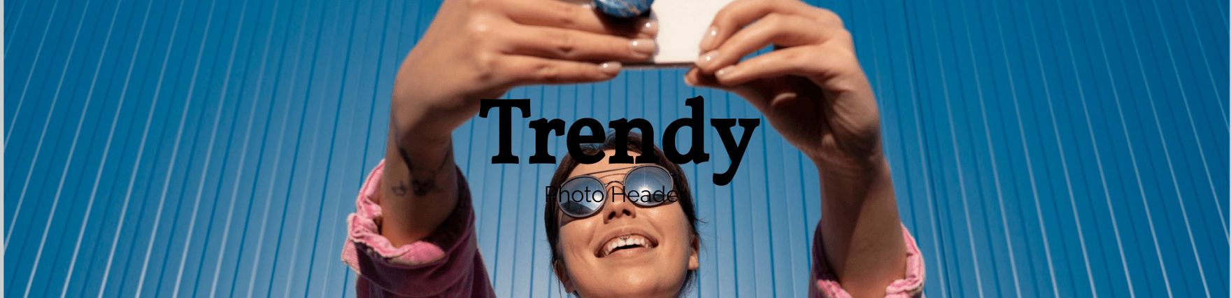 Trendy Photo Header