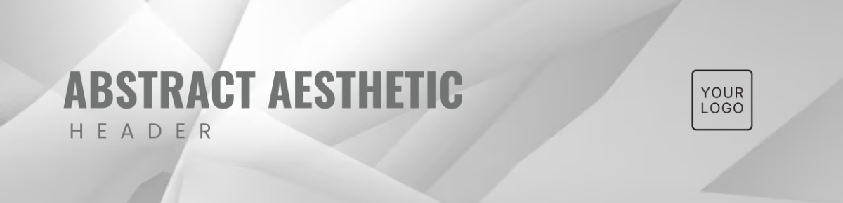 Abstract Aesthetic Header Template - Edit Online & Download